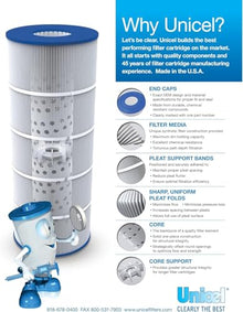 Unicel C-7485-4 Pool, Spa or Hot Tub Filter Cartridge Set Compatible with Pleatco PA89, Filbur FC-0009 (4 Pack)