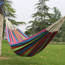 DULASP Cotton Hammock with Hanging Fabric Hammock Up to Portable Hammock with Bag Hammock for Patio Porch Garden Backyard Lounging Outdoor and Indoor