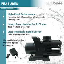 Aqua Pulse Submersible Pond Pump, 14,800 GPH, 200 ft Cord
