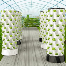 FLTRGO Hydroponics Tower, Indoor Garden Hydroponic Growing System, DIY Soilless Cultivation Garden Tower Aeroponics Growing Kit for Herbs, Fruits and Vegetables,48holes
