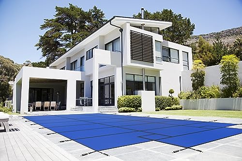WaterWarden Inground Pool Safety Cover 18’ x 36’ Blue Mesh