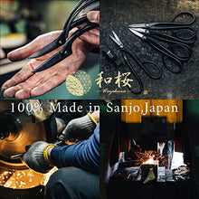 Wazakura Made in Japan 6PCS Bonsai Professional Tool Kit with Roll Bag: Yasugi Steel Ashinaga Scissor, Concave Branch Cutter, Knob Cutter, Jin Plier, Wire Cutter, Root Cutter. Bonsai Tool Set & Case