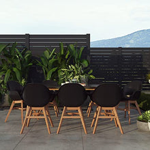 Amazonia Vernon 9-Piece Outdoor Rectangular Dining Table Set Eucalyptus Wood Amazonia
