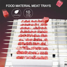 JYXYXSCP 10-skewers Stainless Steel BBQ Skewer Making Machine, BBQ Skewer Meat Skewer Tool, Manual Kebab Skewer Making Tool, Fast Portable Kebab Box