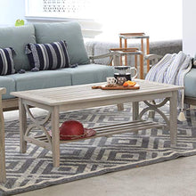 Cambridge Casual Chester Superior Indonesian Teak Patio Coffee Table, Weathered Teak