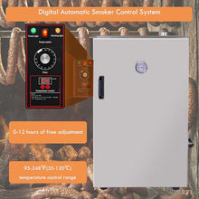 INTSUPERMAI Commercial Electric Smoker, 1000W Stainless Steel Food Smoker Machine with 5 Detachable Racks, 35-120℃ Temp & 0-12H Timer, for Sausage Bacon Seafood Tofu