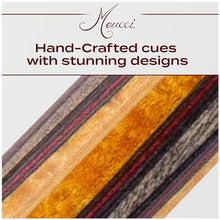 Meucci Pool Cue - SW Bar Box 1, Smoke Stained Forearm, Curly Maple Points, High Impact Cue Tips, Irish Linen Wrap - 19 Oz Professional Billiard Stick