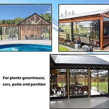 AZHANGYB Clear Tarpaulins 30x30ft, Plastic Tarp with Grommets Tarpaulin Cover Waterproof Dustproof Rainproof Insulation Plant Insulation Canopy Cover, for Garden Canopy Balcony Tent Boat