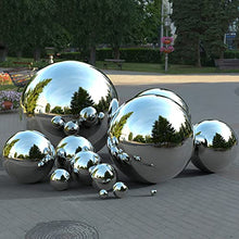 Stainless Steel Mirror Reflective Garden Gazing Ball Silver Multiple Sizes