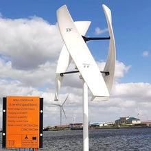 KK-GAL Wind Turbine Generator Kit, 3-Blade Low Noise Vertical Axis Wind Turbine Generator, Adjustable Windward Direction, Wind Power Generator for Marine, RV, Home, Windmill,2000w 24v 2m