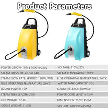 High Pressure Steam Washer Jet Washer with Accessories Portable Power Wash for Effective Cleaning for Cleaning Patios,Vehicles,and Gardens Yellow
