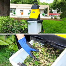 Qiokoith Garden Wood Chipper Shredder 2500W Crushing Mulcher for Lawn and Garden Use Overload Protection