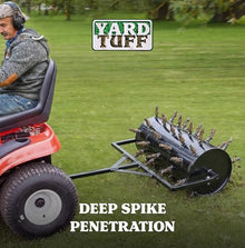 Yard Tuff Tow-Behind Drum Plug Aerator, 36" Wide for ATVs, UTVs & Tractors
