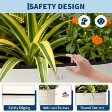 Garvee 6 Pack 7.9 x 3.9 x 2 FT Galvanized Oval Raised Garden Bed Outdoor