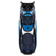 Izzo Golf Gemini Cart Golf Bag With Magnetic Ball Pockets Dark Blue/Light Blue