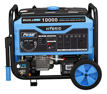 Pulsar 10, 000W Dual Fuel Portable Generator with Switch & Go Technology & Electric Start, PG10000B16 Non-Carb Approved