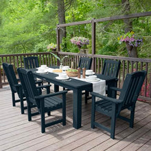 Highwood Lehigh 7pc Rectangular Dining Set 84" x 42" Federal Blue