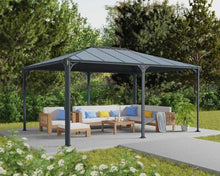 Palram Canopia Martinique 12x16 Gazebo Outdoor Patio Canopy Gray/Bronze