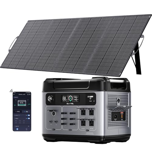 OUKITEL P2001 Pro 3200W/2048Wh Power Station With 400W Solar Panel