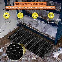 Snow Melting Mats - Electric Outdoor Mats for Winter Snow Removal - Anti-Slip Rubber Mats for Stairs, Doorways, and Roofs(40x200cmx4Pcs)