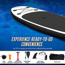 Blue Water Toys Inflatable Stand Up Paddle Board Kit Black