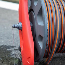 Garden Hose Holder Compact Hose Reel 30m /100ft,Integrated Handle, Supplied with Multi-Purpose Hose, Fittings and Nozzle, for Garden Watering, Car Washing, Yard Cleaning Pipe Hose Storage Organizer