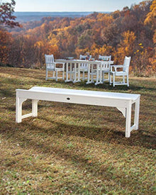 POLYWOOD® Traditional Garden Bench, Black