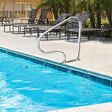 Pool Handrail Handle Grab Rails Swimming Inground Pools Handrails,304 Stainless Steel Pool Railing, 250 Pound Load Capacity, Silver Rust Proof Humanized Pool Handrails for Pool