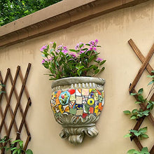XYIANG Ceramics Wall Planter,Wall Hanging Planter Flower Pots for Fence Planters, Wall Planter That are Easy to Hang,Wall Planters for Outdoor Plants