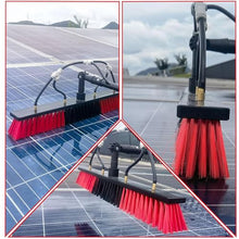 NYANS Photovoltaic Panel Cleaning Brush, Window Cleaning Brush Head with Inline Water Filter System, with 35cm Brush Head, for Cleaning Solar Photovoltaic Panels,12m(39ft)