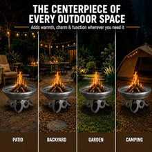 Ohio Flame Liberty 36” Wood Burning Fire Pit Carbon Steel with Circular
