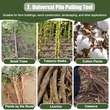 Large Size Sapling Puller, Post And Tree Puller For Brush, Stakes, Fence Posts, And Stump Removal