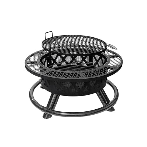Fire Pit Iron Frame Fire Pits for Courtyard Outdoor Heaters Bonfire Oven Home Terrace Bake Stove Garden Supplies