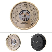 HBJWOV 108mm Wall Mounted Barometer Perspective Round Dial Air Weather Station mmHg/hPa