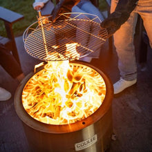 Coulee Colorado XL Smokeless Fire Pit - Versatile Multi-Fuel Fire Pit with Adjustable Swivel Grill, Cover, and Fire Tool, Featuring A Better Burn™, Perfect for Patio, Camping, and Backyard