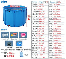 LZMZMQ 60 80 100 120 150 Cm Deep Frame Pool/Albercas para Adultos, Household Above-Ground Alberca with Drain Valve, Swimmingpool for Garden/Backyards/Terrace(1x0.6 M/470L/124GAL)