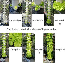 YAFODUTE 45 Pods Garden Hydroponics Growing System Smart Garden Planter Vertical Hydroponics Tower with LED Timed Grow Light, Germination Aeroponics Growing Kit with Hydrating Pump,Adapter//1pc