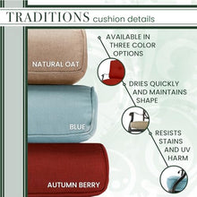Hanover Traditions 9-Piece Outdoor Dining Set with Tan Cushions