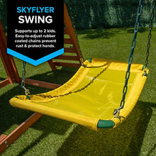 Sportspower Sherwood Wood Swing Set with Swings & Slide Green
