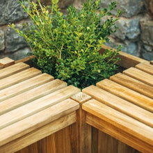 Ash & Ember Grade A Teak Planter Bench Set, 20" Seating Height, 3 Planter Boxes, 2 Bench Seats, L-Shaped Planter Bench, Weather-Resistant Premium Teak Wood Furniture, Outdoor Patio Bench