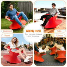 Renvan Gyro Spun Chair for Adult, 36inch Rotating Spun Chair with Anti-Slip Texture, Outdoor Spinning Top Chairs for Mall/Playroom/Backyard (Red, Large)