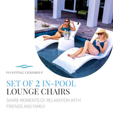 Floating Luxuries Kai Shelf Pool Lounger Set of 2 White
