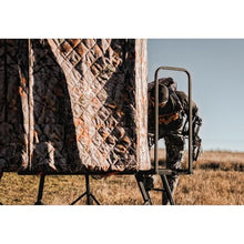 MUDDY Heavy-Duty Powder Coated Steel Hunting Blind with Insulated Fabric Walls and Silent Zipper System - Multi