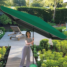 GYYDXXFC Outdoor Sunshade Umbrella, Patio Umbrella For Outdoor Use, Tilt Design With Base Quadrate Patio Umbrella, Adjustable Height(Green,3x3m)