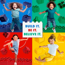 BiggoBlocks Jumbo Building Blocks Set 192 pcs Red, Blue, Green, Yellow