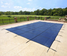 18-Year Mesh 16-ft x 32-ft In-Ground Pool Safety Cover - Blue