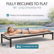 Kozyard 3-Piece Outdoor Chaise Lounge Set, Powder-Coated Aluminum Frame