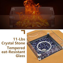 Outdoor Fire Pit Table for Patio Propane fire Table Outside Gas Square Metal Rectangular