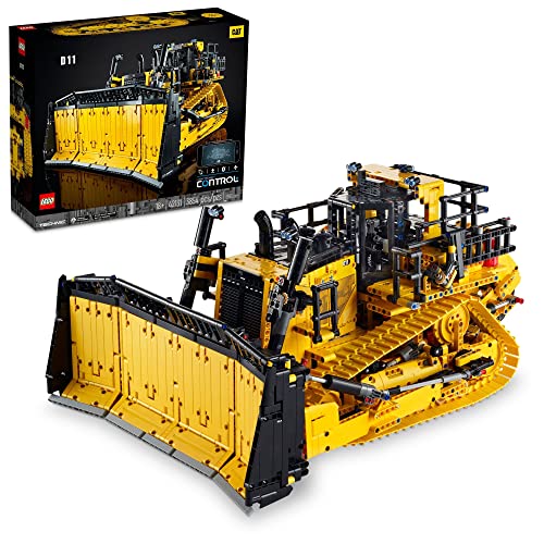 LEGO Technic App-Controlled Cat D11 Bulldozer 42131 Building Set for Adults Black