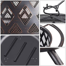 Fire Pit with BBQ Grill Heater Outdoor Garden Black Outdoor Garden & Patio Heater Fire Pit Brazier